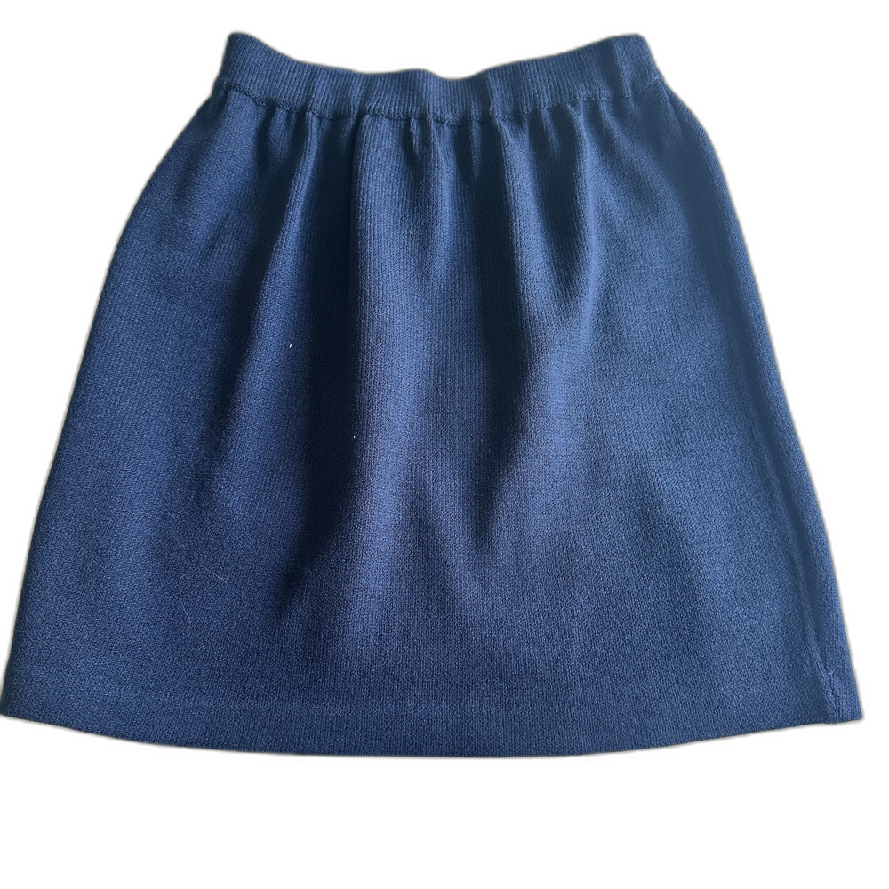 St. John Collection Pencil Skirt Blue Santana Knit Women's Size 6